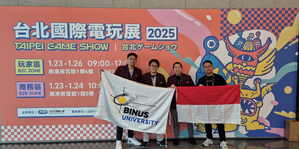 Mahasiswa Game Application and Technology Program BINUS UNIVERSITY: Satu-satunya Universitas di Indonesia yang Masuk Nominasi Best Student Game di Taipei Game Show 2025